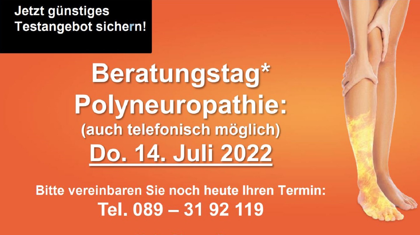 Beratungstag Polyneuropathie am 14. Juli in der Götz Apotheke Eching