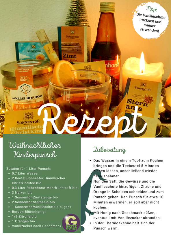 Weihnachtlicher Kinderpunsch - unser eigenes Rezept