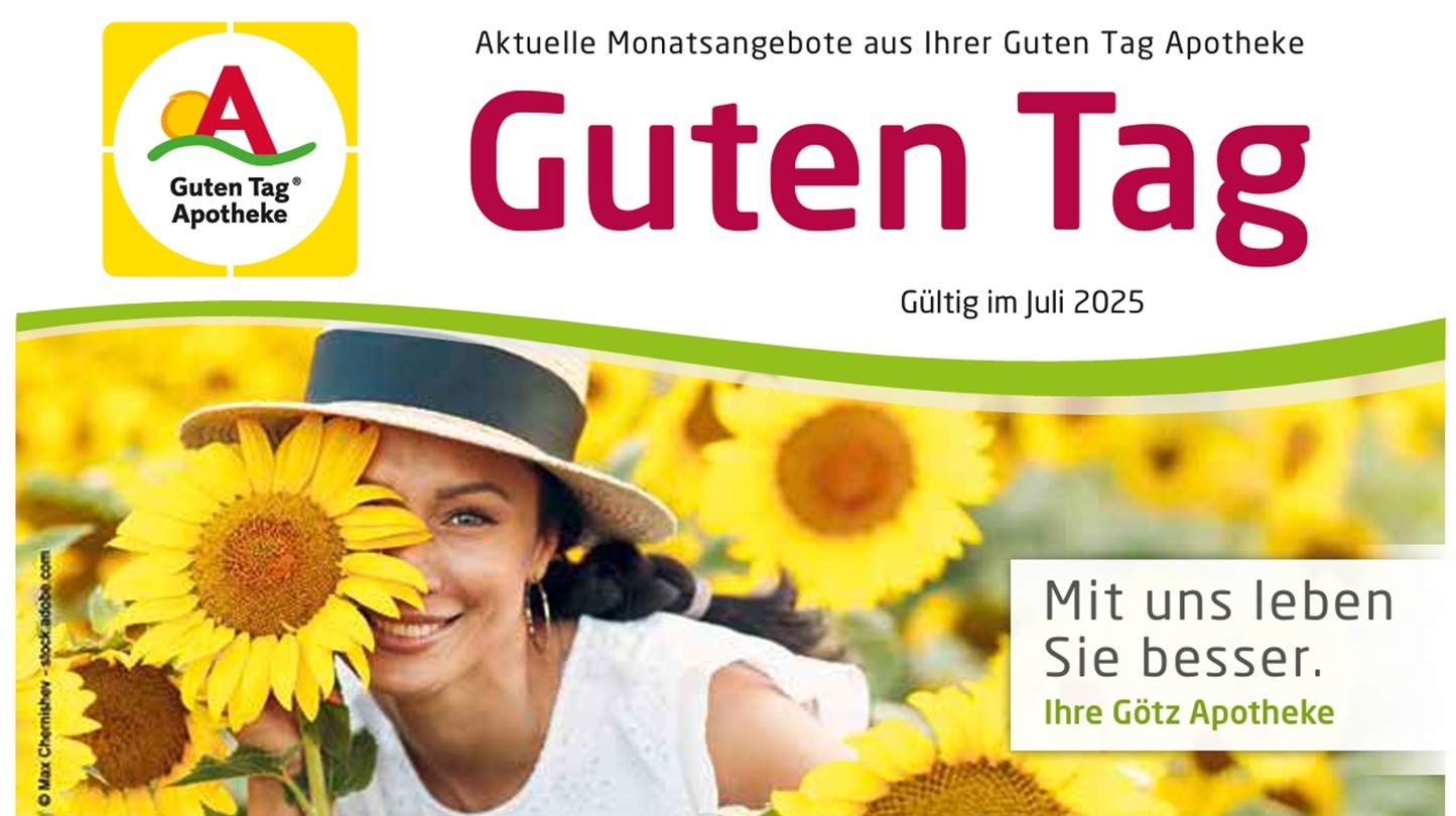Neue Angebote: Fit und geschützt im Juli Titelblatt des Flyers mit den Angeboten für den Monat Juli