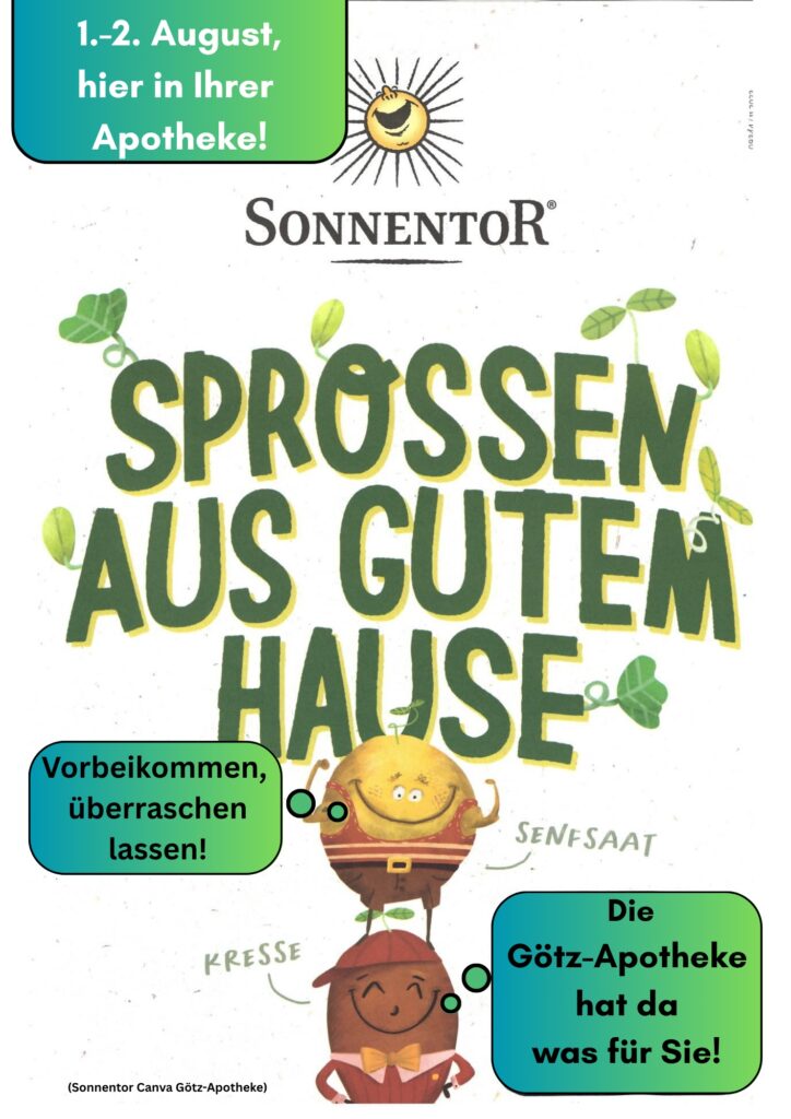 Plakat für die Aktion Sprossen aus guten Hause