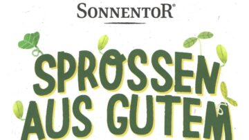 Plakat mit dem Text Sprossen aus Gutem Hause