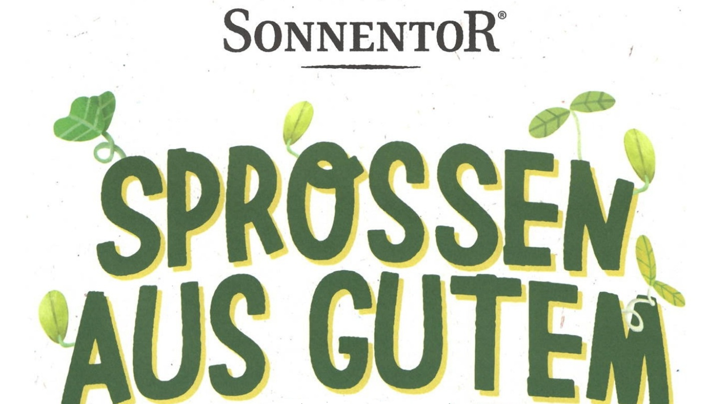 1. und 2. August: Sprossen aus gutem Hause Plakat mit dem Text Sprossen aus Gutem Hause