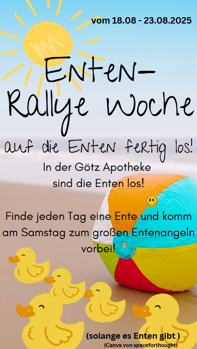 Plakat Enten-Rallye Woche
