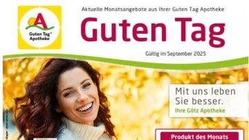 Titelseite des neuen Angebots-Flyers der Götz Apotheken für September