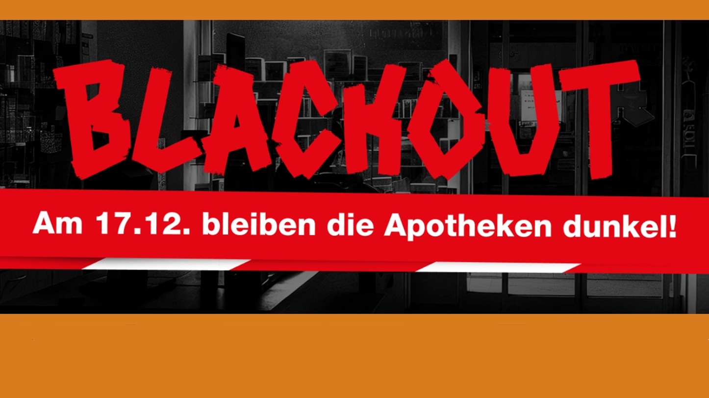 Ankündigung Apotheken bleiben am 17.12. dunkel.